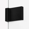 NEW TRENDY Kabina prysznicowa AVEXA BLACK drzwi uchylne 90x90x200 Polska produkcja EXK-1576/EXK-1577